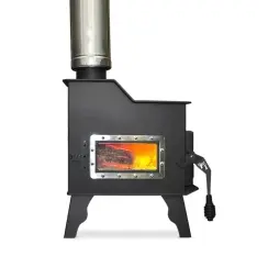 Flame Innovation 22 Inch Caboose Tiny Wood Stove