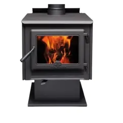 True North TN25C Small Wood Burning Stove with Pedestal