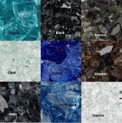 American Fire Products 1/2 Inch Fire Glass - 10 lb