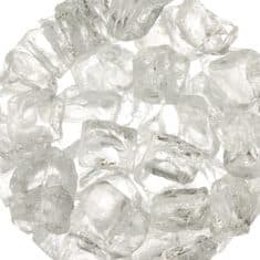 Kingsman 1/2 Inch White Fireplace Glass Media - 5 lbs