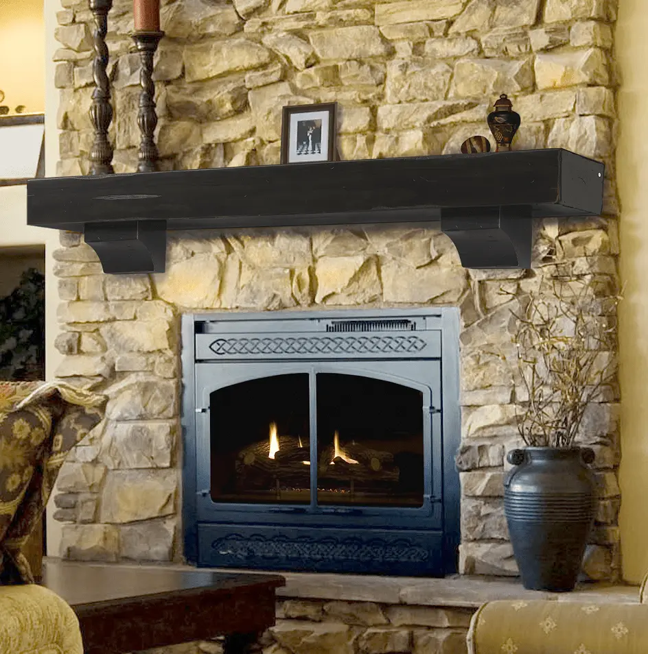 Pearl Mantels 412 Shenandoah Fireplace Mantel Shelf view 2
