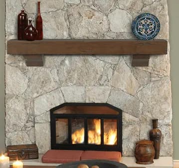 Pearl Mantels 412 Shenandoah Fireplace Mantel Shelf view 4