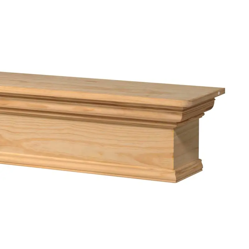 Pearl Mantels Savannah Fireplace Mantel Shelf view 4