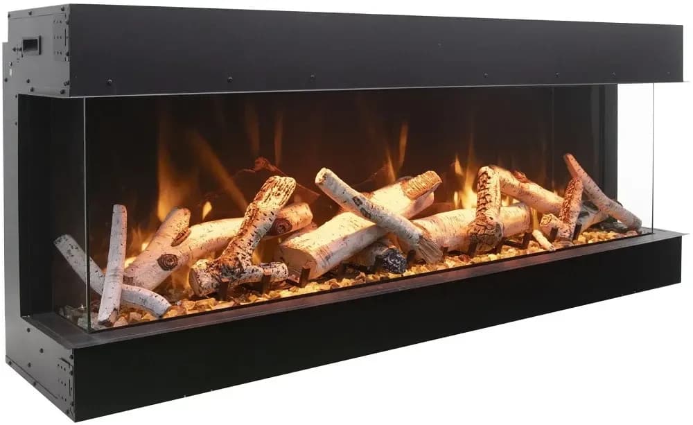 Amantii 54 Inch Tru View XL Bay Front Smart Electric Fireplace