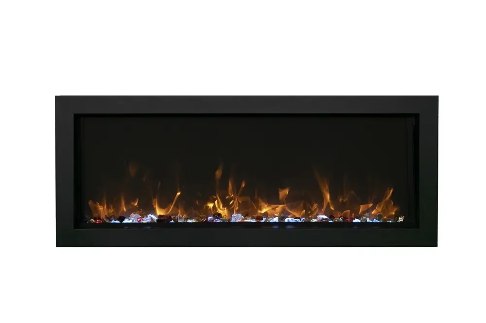 Amantii 40 Inch Panorama Extra Slim Built-In Smart Electric Linear Fireplace