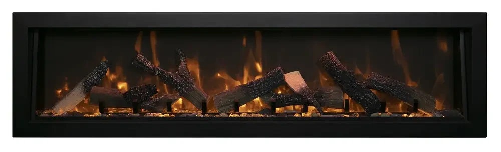 Amantii 60 Inch Panorama Deep Built-In Smart Electric Linear Fireplace
