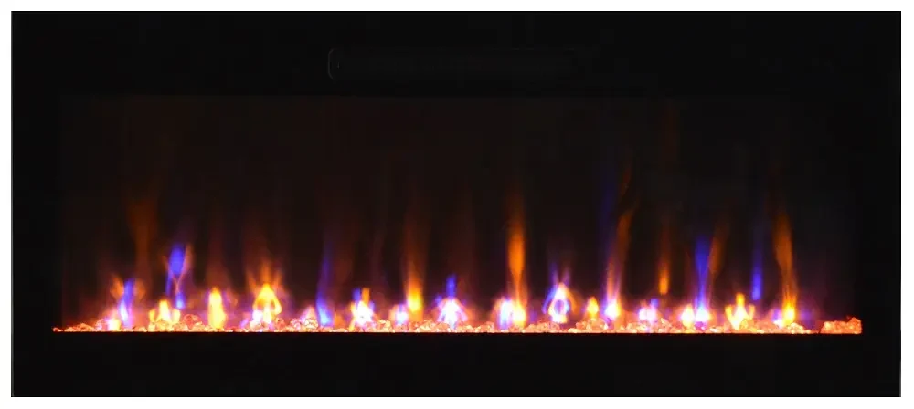 Amantii 36 Inch Fire and Ice Evolution Recessed or Wall Mount Linear Electric Fireplace