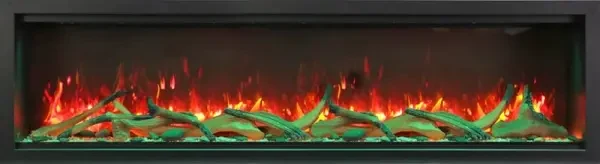 Amantii 100 Inch Symmetry Extra Tall Built-In Smart Electric Linear Fireplace