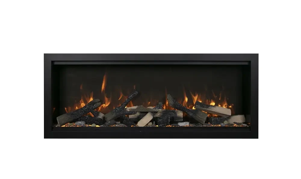 Amantii 34 Inch Symmetry Extra Tall Built-In Smart Electric Linear Fireplace