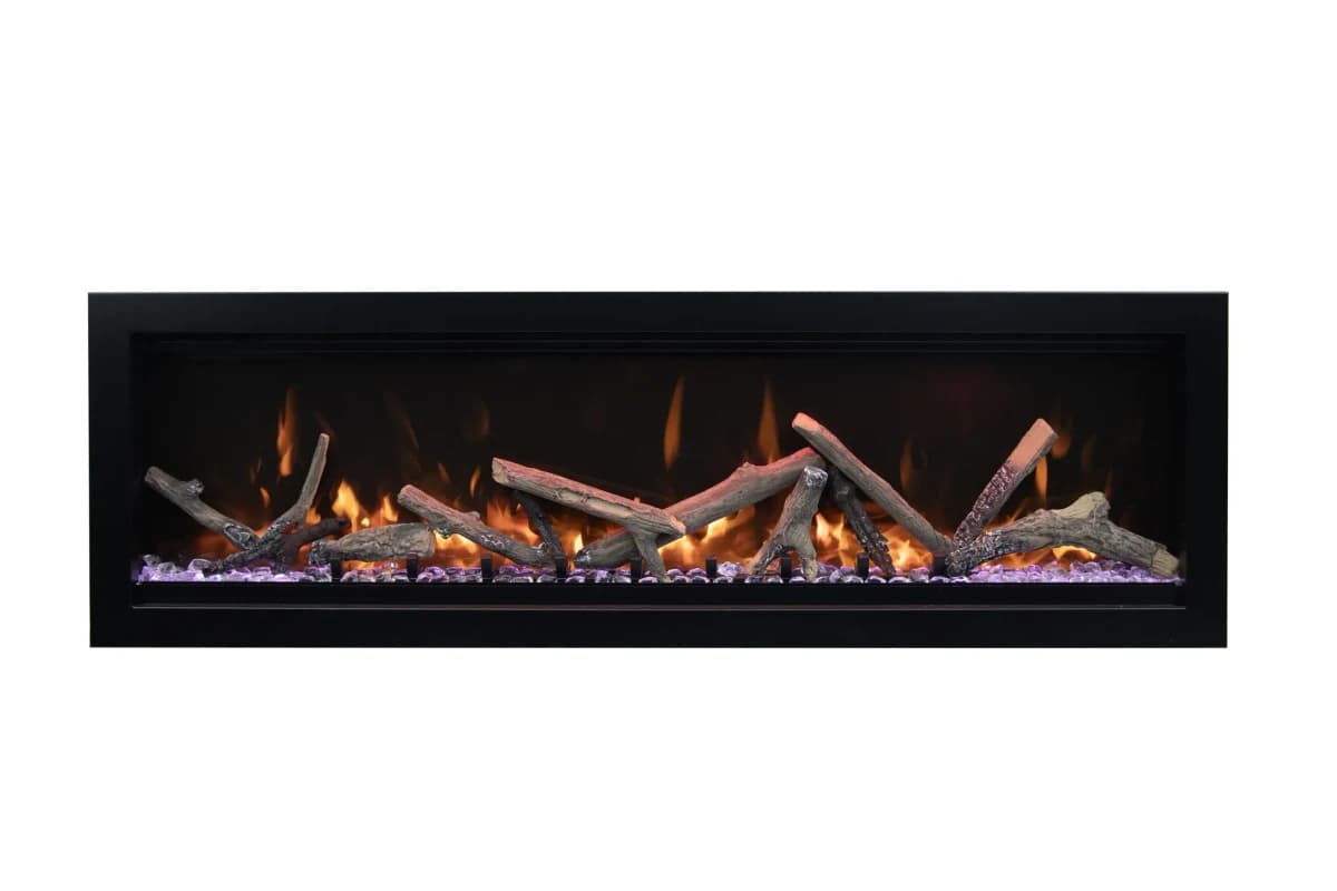 Amantii 42 Inch Symmetry Lumina Wall-Mounted or Built-In Linear Electric Fireplace