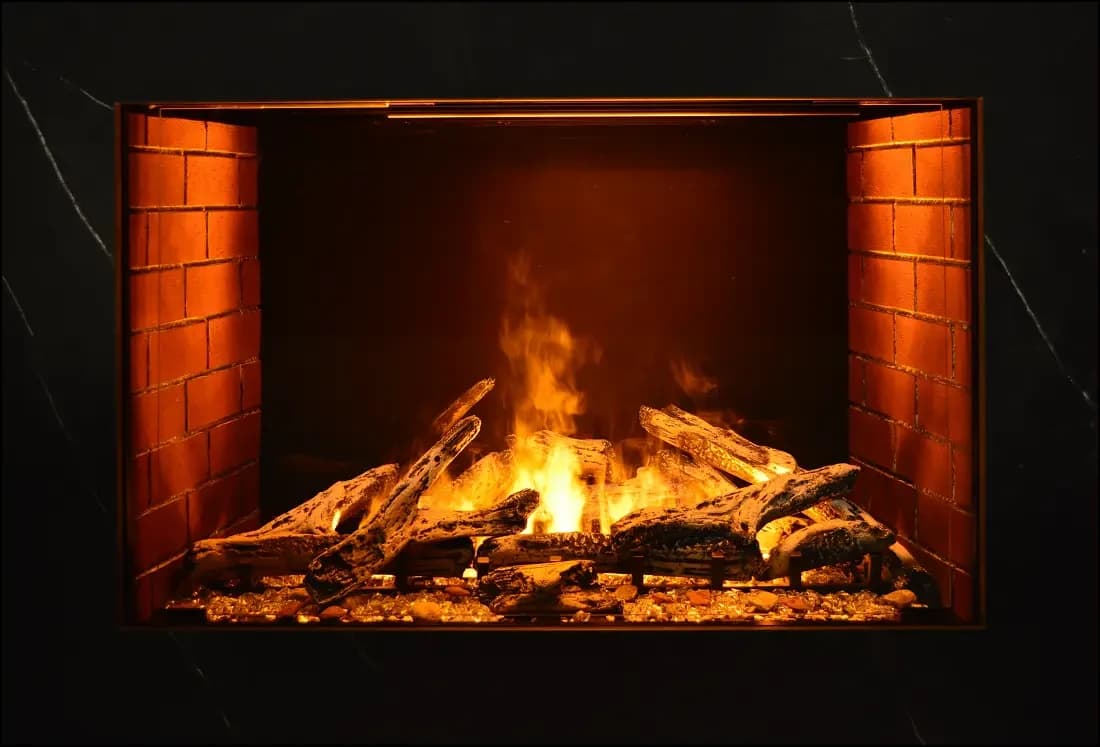 Amantii 38 Inch Signature Hybrid Built-In Water Vapor/Electric Fireplace with Dimplex Optimyst Effects