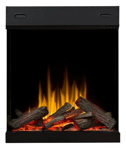 Dimplex 30 Inch Ignite Aspire Built-In Bay Front Electric Fireplace Firebox with Corner Options