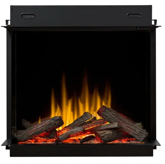 Dimplex 48 Inch Ignite Aspire Built-In Bay Front Electric Fireplace Firebox with Corner Options