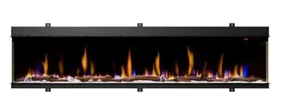 Dimplex 100 Inch IgniteXL Bold Built-in Bay Front Linear Electric Fireplace with Corner Options