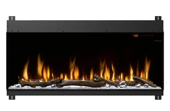 Dimplex 49 Inch IgniteXL Bold Built-in Bay Front Linear Electric Fireplace with Corner Options