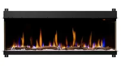 Dimplex 62 Inch IgniteXL Bold Built-in Bay Front Linear Electric Fireplace with Corner Options