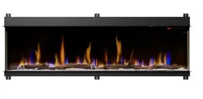 Dimplex 74 Inch Ignite Bold Built-In Bay Front Linear Electric Fireplace with Corner Options