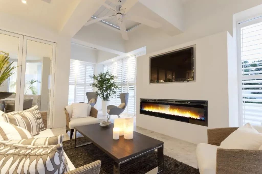 Empire 74 Inch Nexfire Linear Electric Wall Fireplace