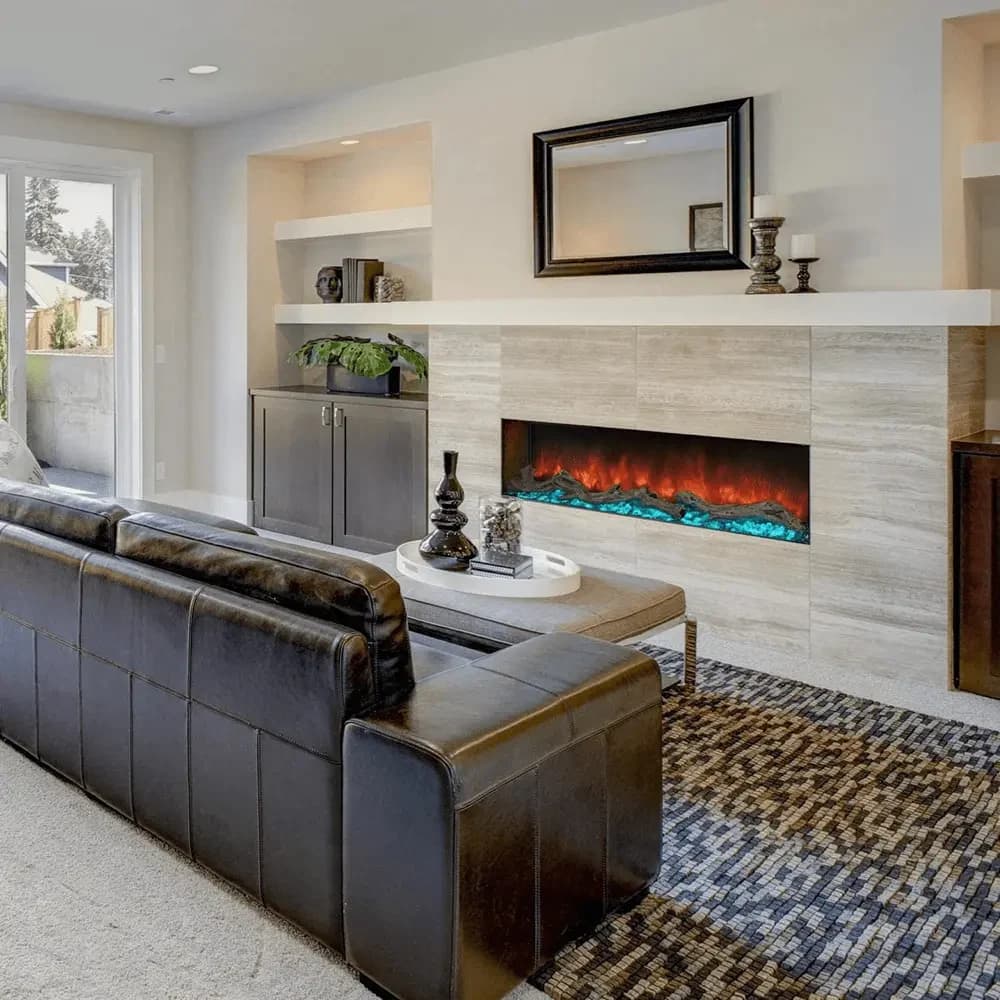Modern Flames 68 Inch Landscape Pro Slim Electric Linear Fireplace