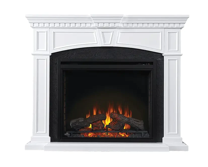 Napoleon Taylor Mantel Package with Ascent 33 Inch Electric Fireplace