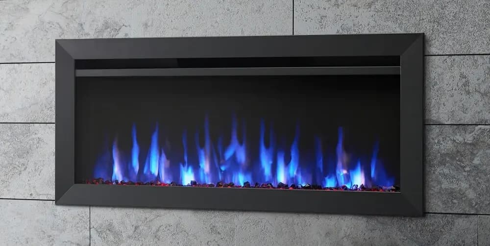 Simplifire 50 Inch Allusion Slim Built-In or Wall Mount Linear Electric Fireplace