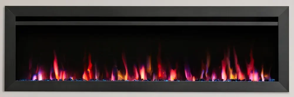 Simplifire 60 Inch Allusion Slim Built-In or Wall Mount Linear Electric Fireplace