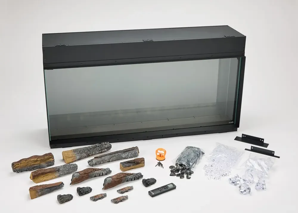 Simplifire 50 Inch Triton Built-In Bay Front Electric Fireplace