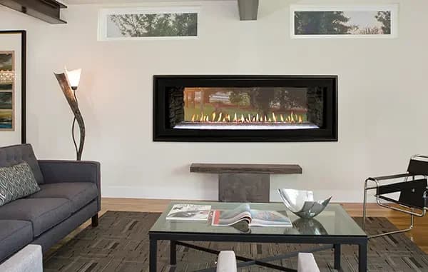 Empire 48 Inch Boulevard See-Through Linear Direct Vent Gas Fireplace (Indoor/Outdoor)