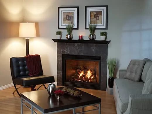 Empire 36 Inch Luxury Tahoe Direct Vent Fireplace with Blower - Millivolt