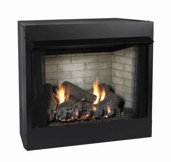 Empire Breckenridge 32 Inch Deluxe Vent Free Gas Corner Fireplace Firebox