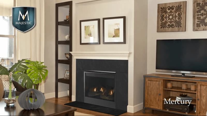 Majestic Mercury 32 Inch Direct Vent Gas Fireplace with IntelliFire Touch Ignition