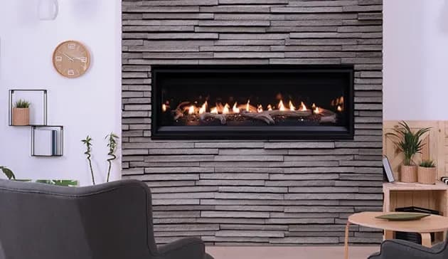 Superior 45 Inch DRL2000 Series Contemporary Direct Vent Linear Fireplace