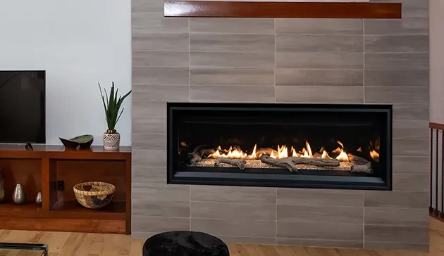 Superior 55 Inch DRL3500 Series Contemporary Linear Direct Vent Natural Gas Fireplace
