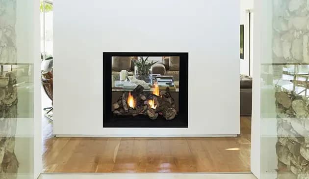 Superior 40 Inch DRT63 See-Through Direct Vent Gas Fireplace (Indoor/Outdoor) - IPI Ignition