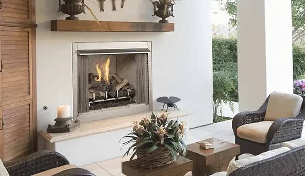 Superior 36 Inch VRE3200 Outdoor Vent Free Outdoor Fireplace Firebox