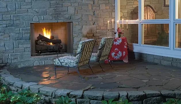 Superior VRE4542 Custom Series 42 Inch Paneled Outdoor Vent-Free Fireplace Firebox