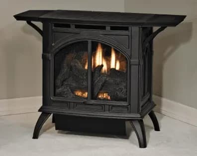 Empire 29 Inch Vent Free Cast Iron Heating Stove with Intermittent Pilot - 25,000 BTU