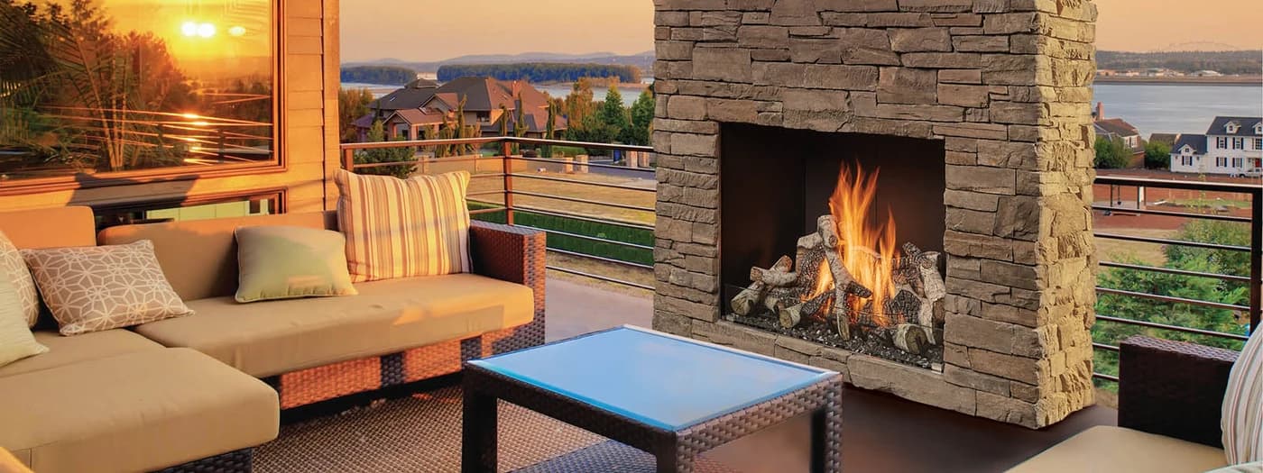 Fire Garden 4035 Outdoor Traditional Gas Fireplace