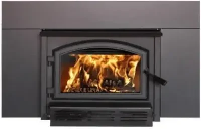 Empire Stove 29 Inch Metallic Black Steel Archway 2300 Wood Burning Fireplace Insert