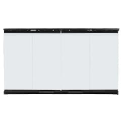 Majestic Bi-Fold Glass Doors with Black Trim for 42 - DM1242