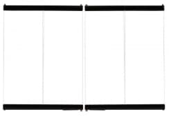 Majestic Bi-Fold Glass Doors with Black Trim for BE42 and BC42 - DM1042