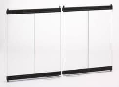 Superior 36ABF Black Bi-Fold Doors for Superior Fireplaces