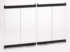 Superior/IHP 42 Inch Black Extruded Aluminum Bi-Fold Glass Doors