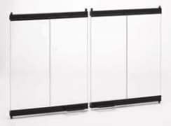 Superior Superior/IHP BDB 36 Inch Bi-Fold Tempered Glass Fireplace Doors - Black