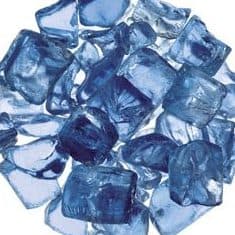 Kingsman 1/2 Inch Cobalt Blue Fireplace Glass Media - 5 lbs