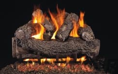 Real Fyre Real Fyre 18 Inch Rustic Oak Vented Gas Logs - No Burner