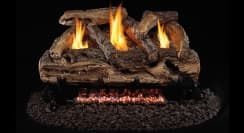 Real Fyre 20 Inch Split Oak Ventless Natural Gas Log Set - Safety Pilot Kit