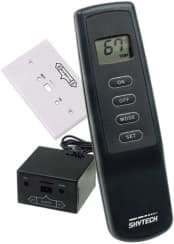 SkyTech 1001TH Hand-Held Remote with Thermostatic Control and LCD Display - For Gas Hearth Appliances with Millivolt Valves or Electronic Spark Igniti